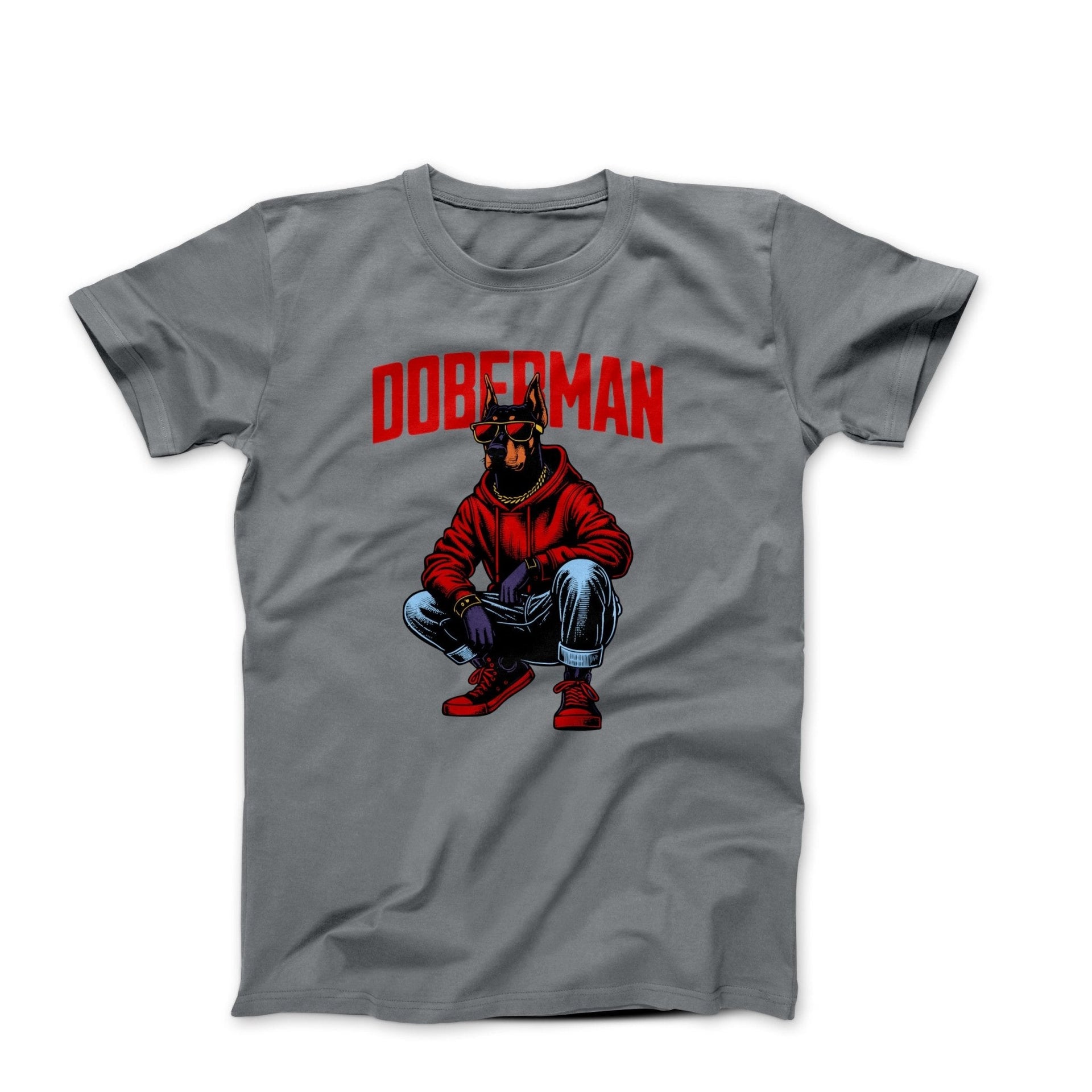 Urban Doberman Digital Illustration T-shirt - Pets & Animals - Harvey Ltd