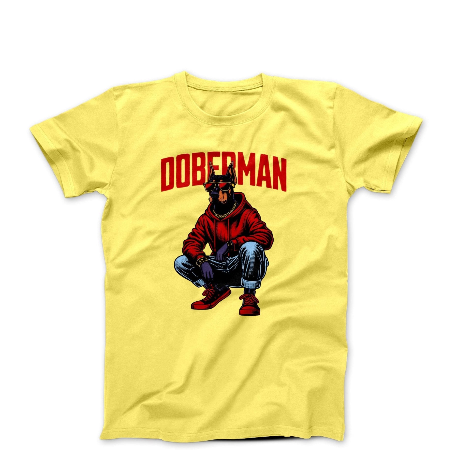 Urban Doberman Digital Illustration T-shirt - Pets & Animals - Harvey Ltd
