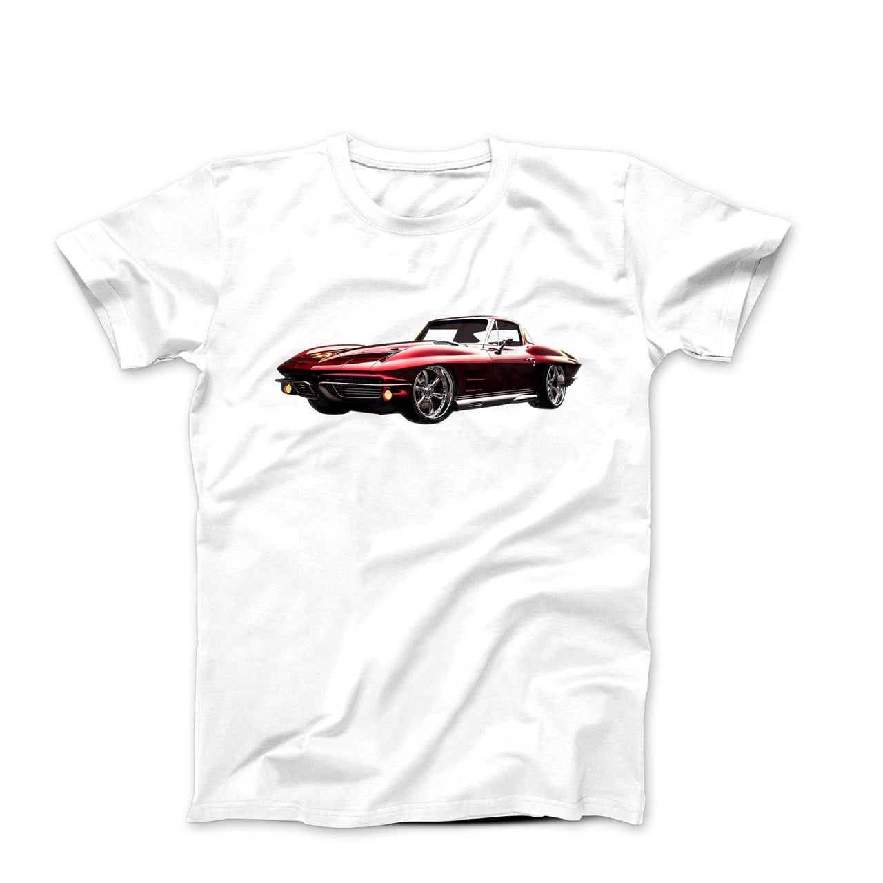 1963 Red Corvette Stingray T-shirt - Cars, Trucks & Cycles - Harvey Ltd