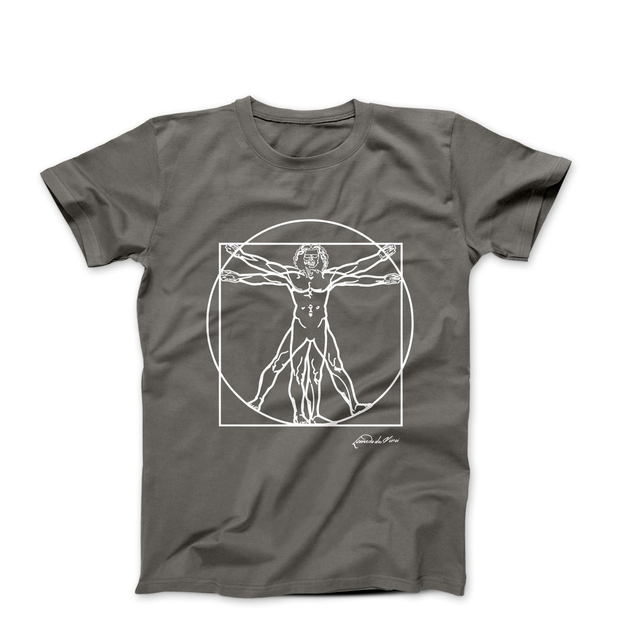 Leonardo Da Vinci Vitruvian Man Sketch T - Shirt - Clothing - Harvey Ltd
