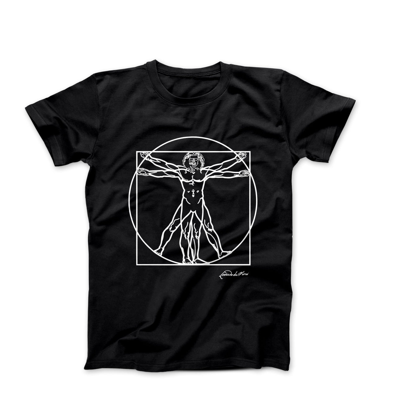 Leonardo Da Vinci Vitruvian Man Sketch T - Shirt - Clothing - Harvey Ltd