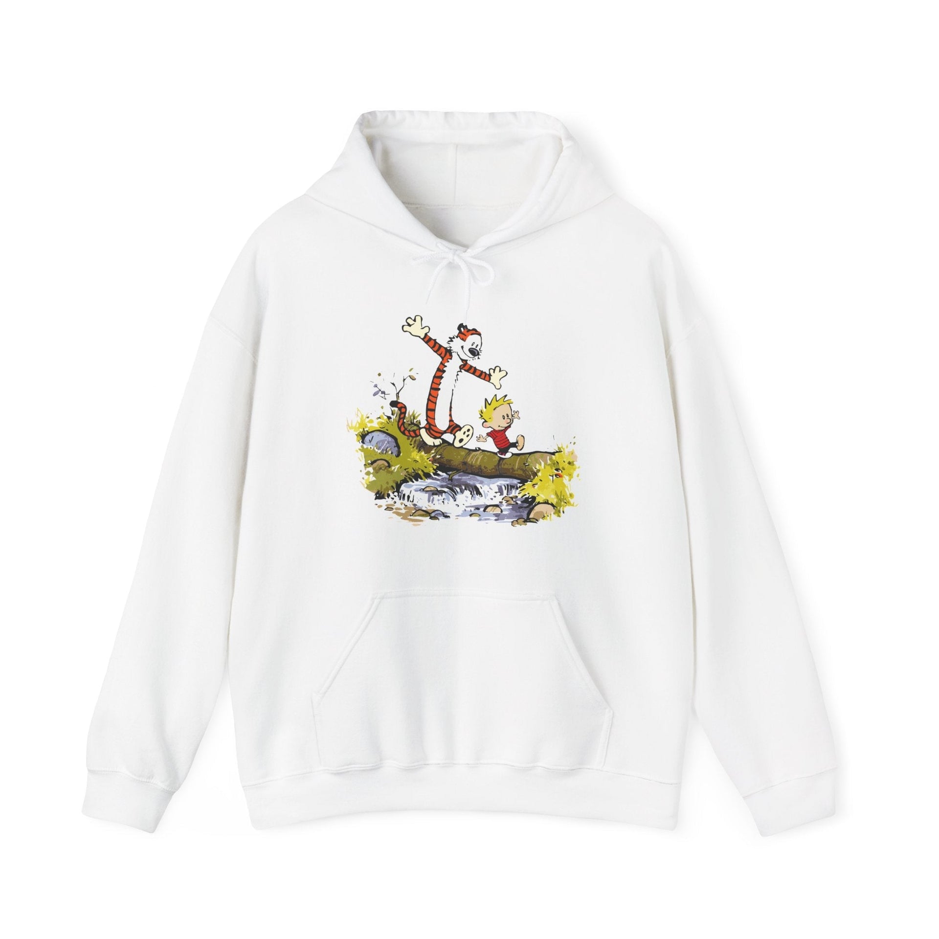 Walking Across A Log Illustration Hoodie - Comics, Movies & Music - Harvey Ltd