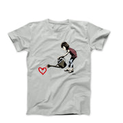 Banksy Watering Love T-shirt - Street, Pop & Media Art - Harvey Ltd