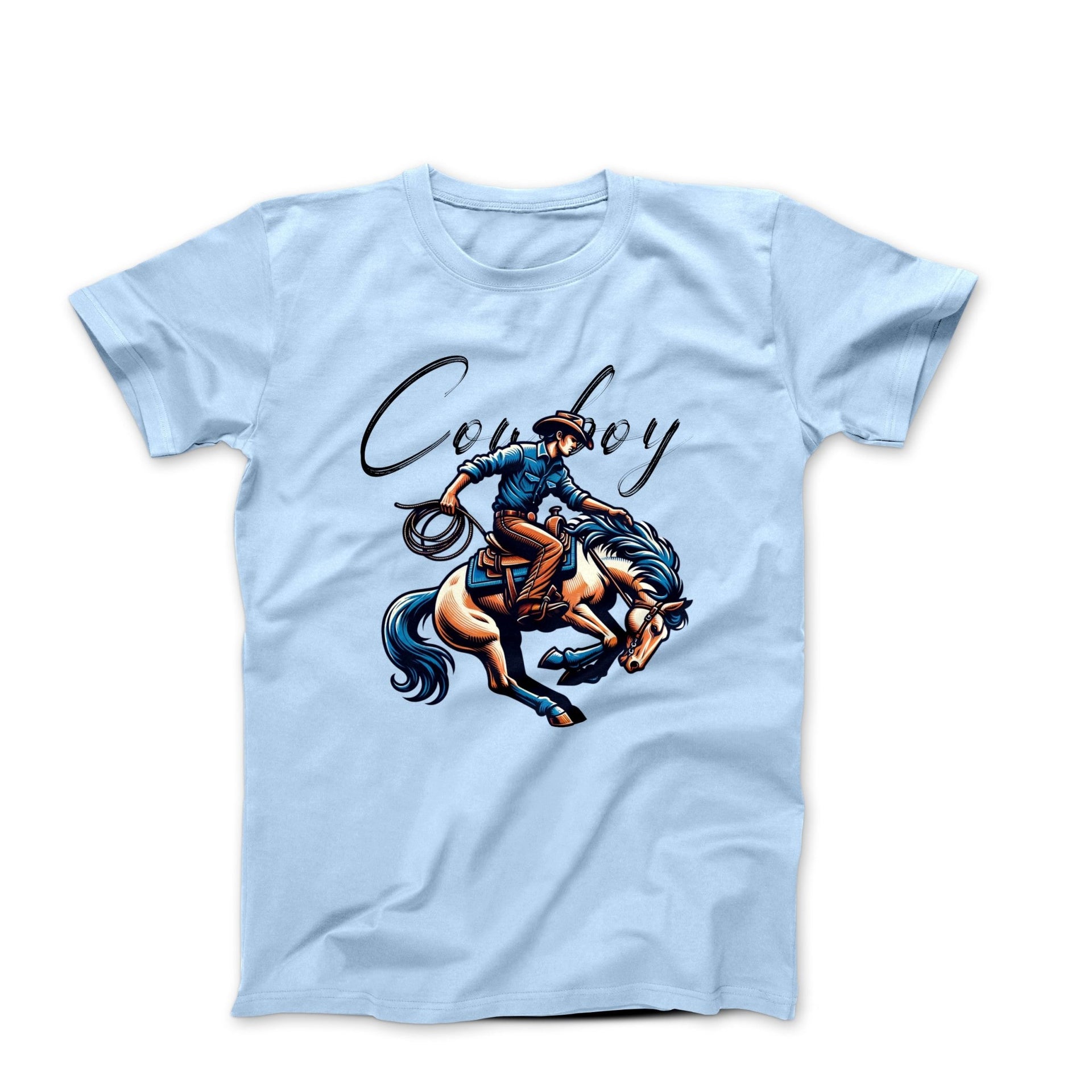 Western Cowboy Illustration T-shirt - Movies, TV & Others - Harvey Ltd