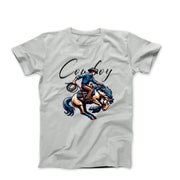 Western Cowboy Illustration T-shirt - Movies, TV & Others - Harvey Ltd