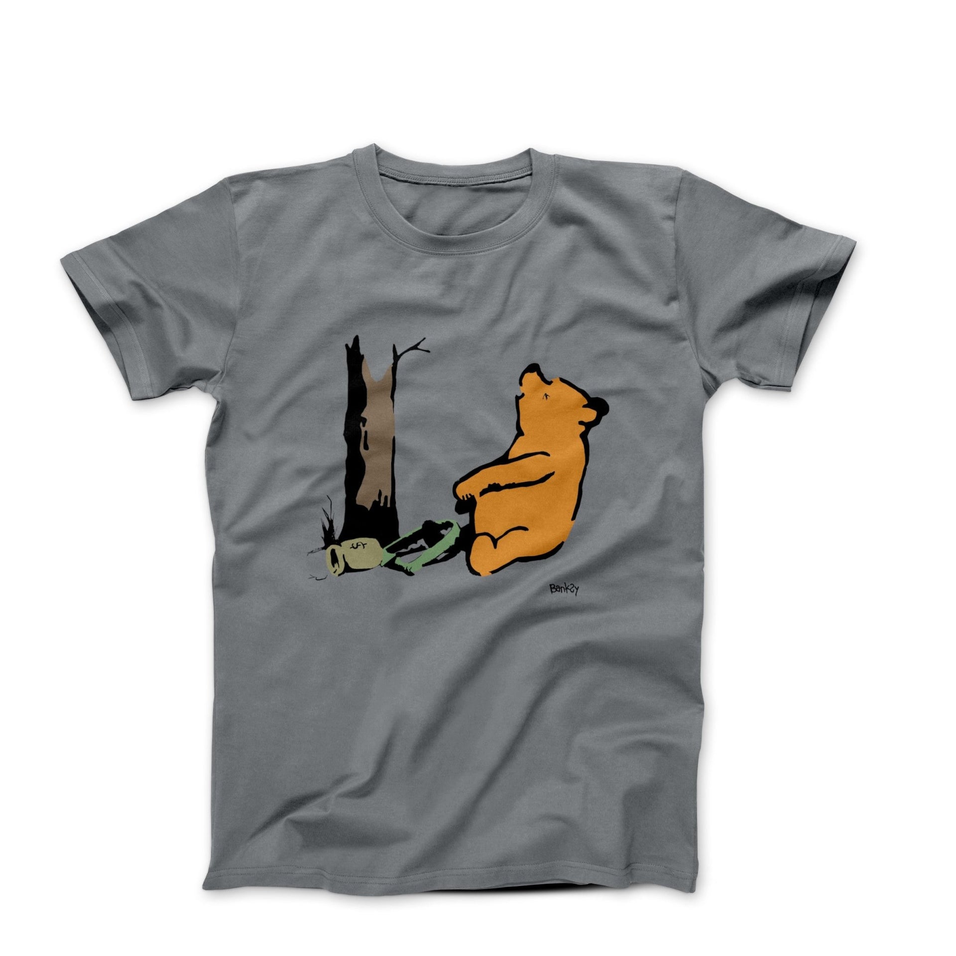 Banksy Winnie Caught in a Money Jar Street Art T-shirt - Street, Pop & Media Art - Harvey Ltd