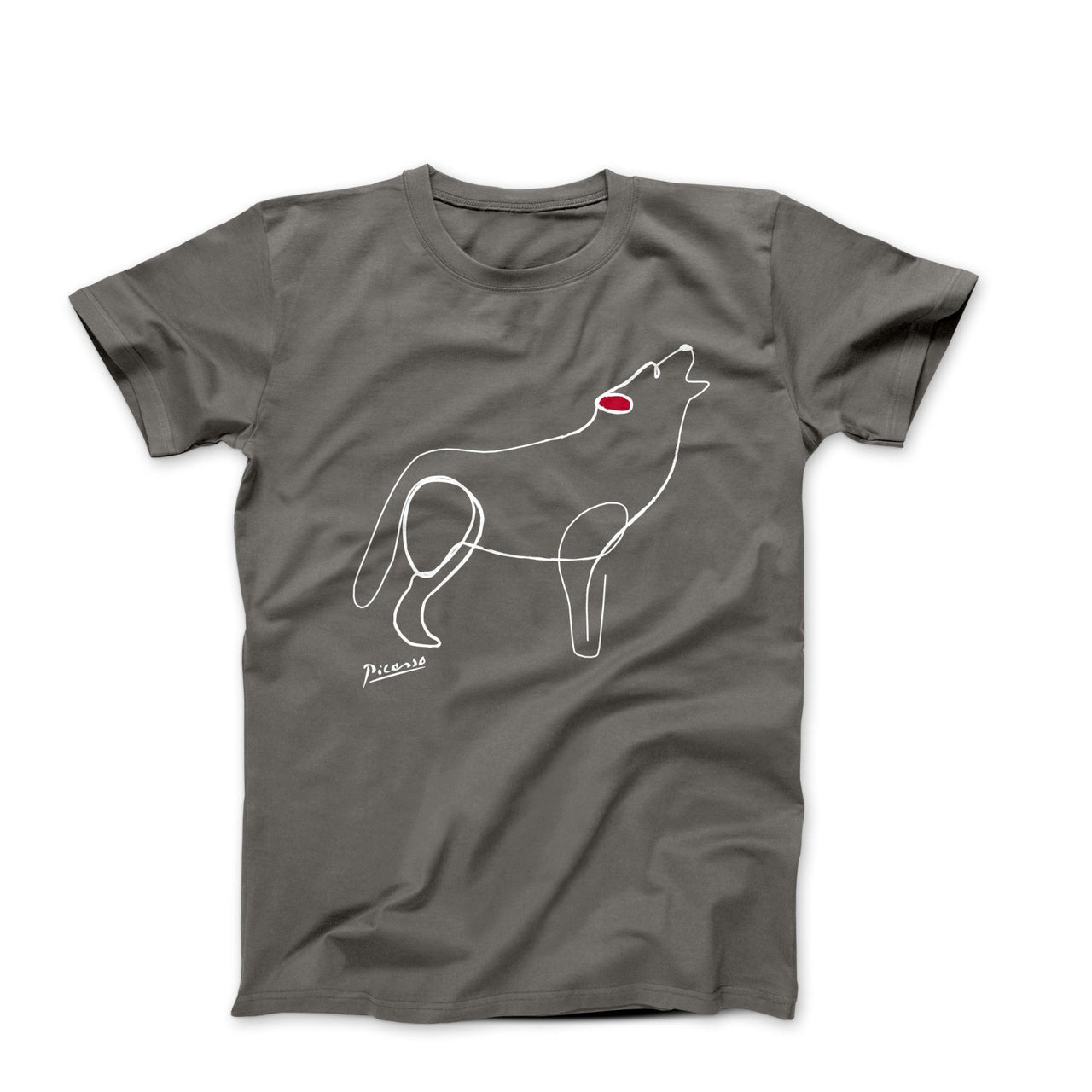 Picasso The Wolf Line Drawing T-shirt - Greatest Artists - Harvey Ltd