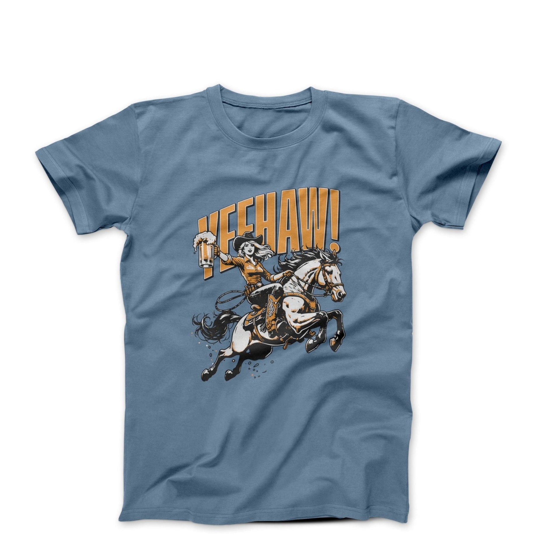 Yeehaw! Wild & Free Illustration T-shirt - Americana & Patriotic - Harvey Ltd
