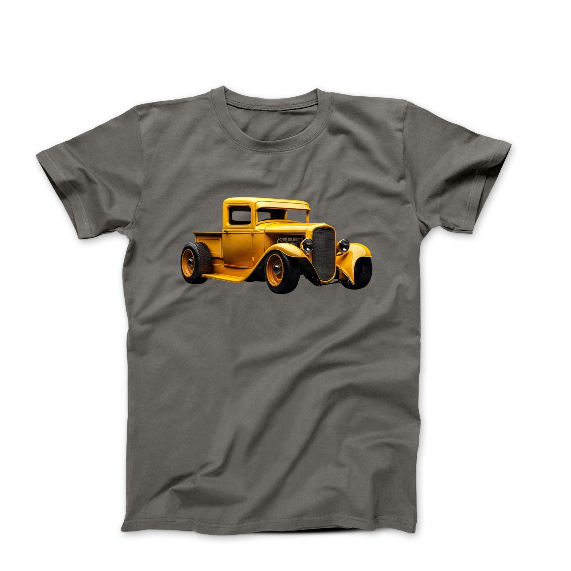 1930s Ford Hi-Boy Yellow Pickup Truck T-shirt - Cars, Trucks & Cycles - Harvey Ltd