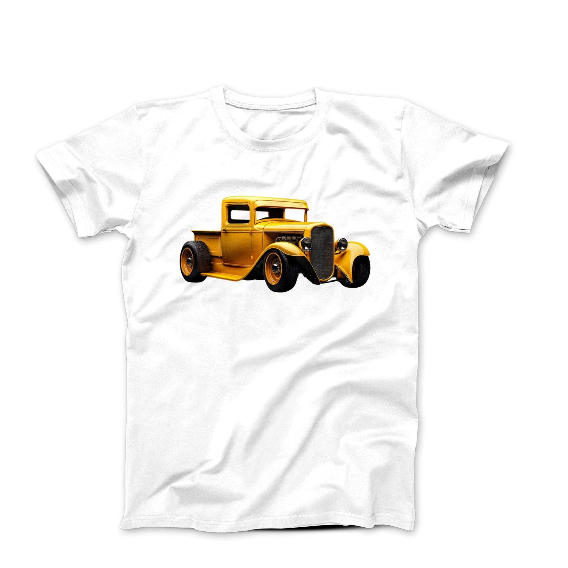 1930s Ford Hi-Boy Yellow Pickup Truck T-shirt - Cars, Trucks & Cycles - Harvey Ltd
