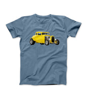 1932 Yellow Ford Hi-Boy Hot Rod T-shirt - Clothing - Harvey Ltd