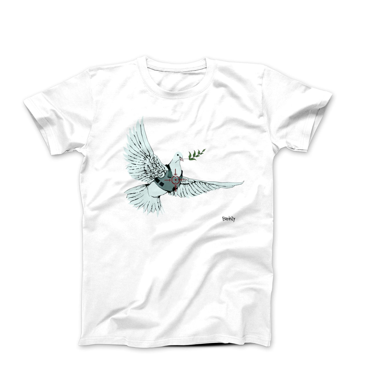 Banksy Armored Dove West Bank Graffiti T-shirt - Clothing - Harvey Ltd