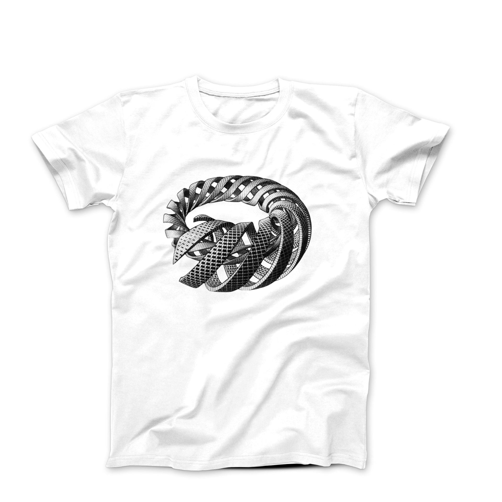 M.C. Escher Spirals Artwork T-Shirt - Clothing - Harvey Ltd
