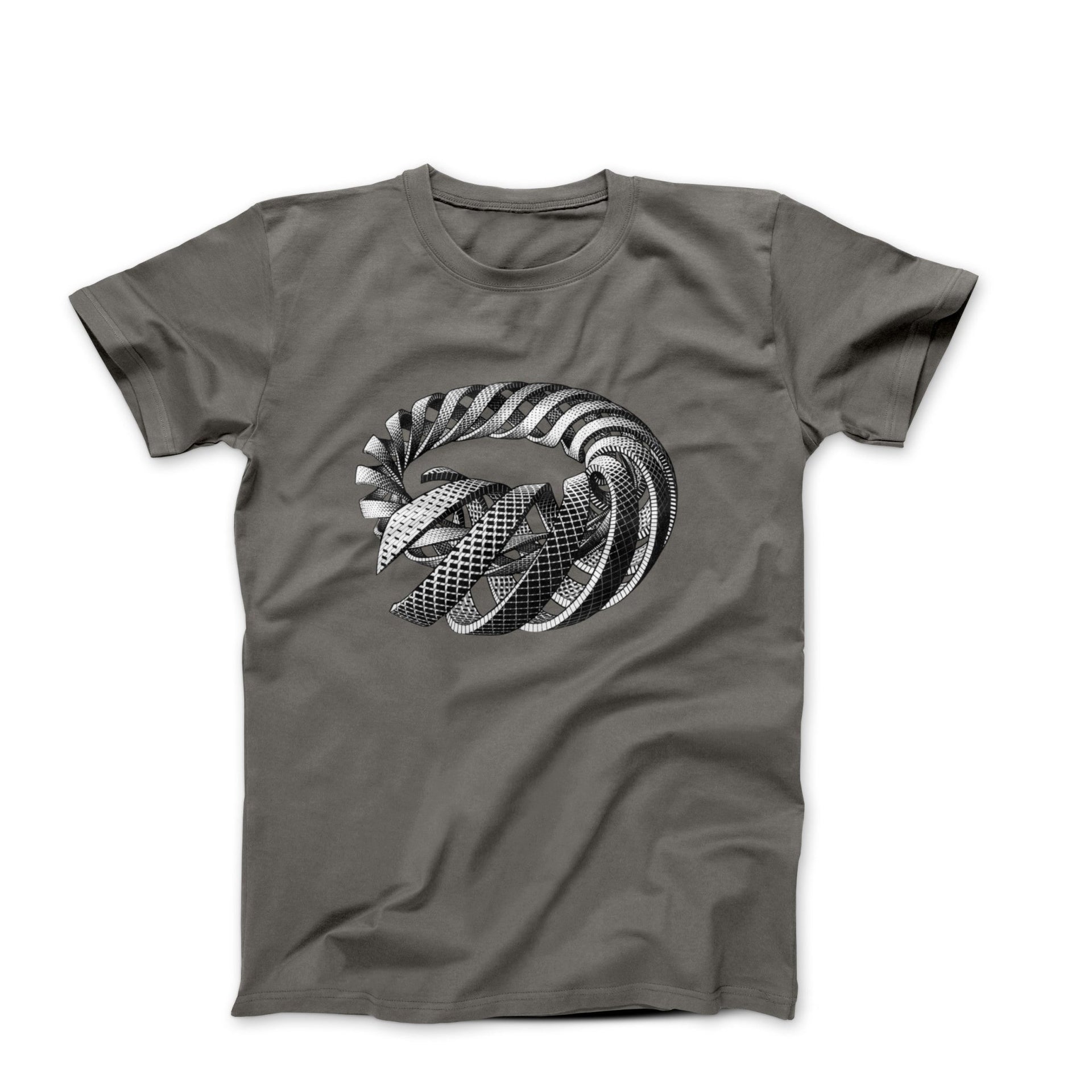 M.C. Escher Spirals Artwork T-Shirt - Clothing - Harvey Ltd