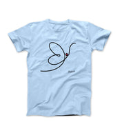 Pablo Picasso Butterfly Line Drawing T-shirt - Clothing - Harvey Ltd