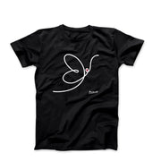 Pablo Picasso Butterfly Line Drawing T-shirt - Clothing - Harvey Ltd