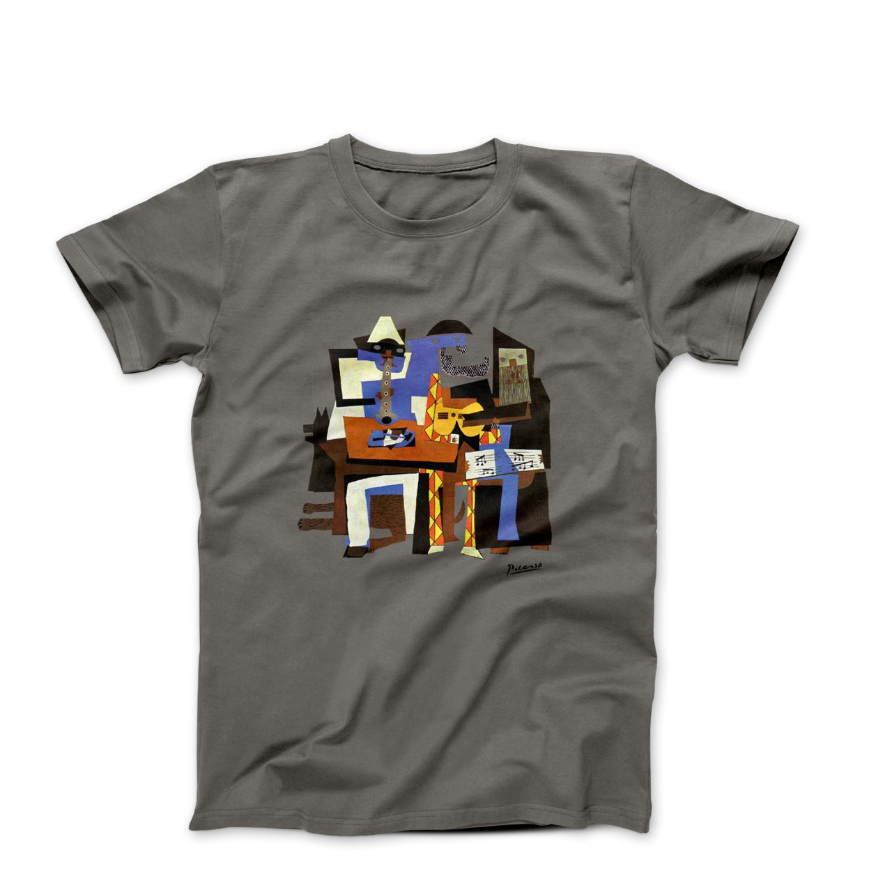 Pablo Picasso Three Musicians (1921) Artwork T-Shirt - Clothing - Harvey Ltd