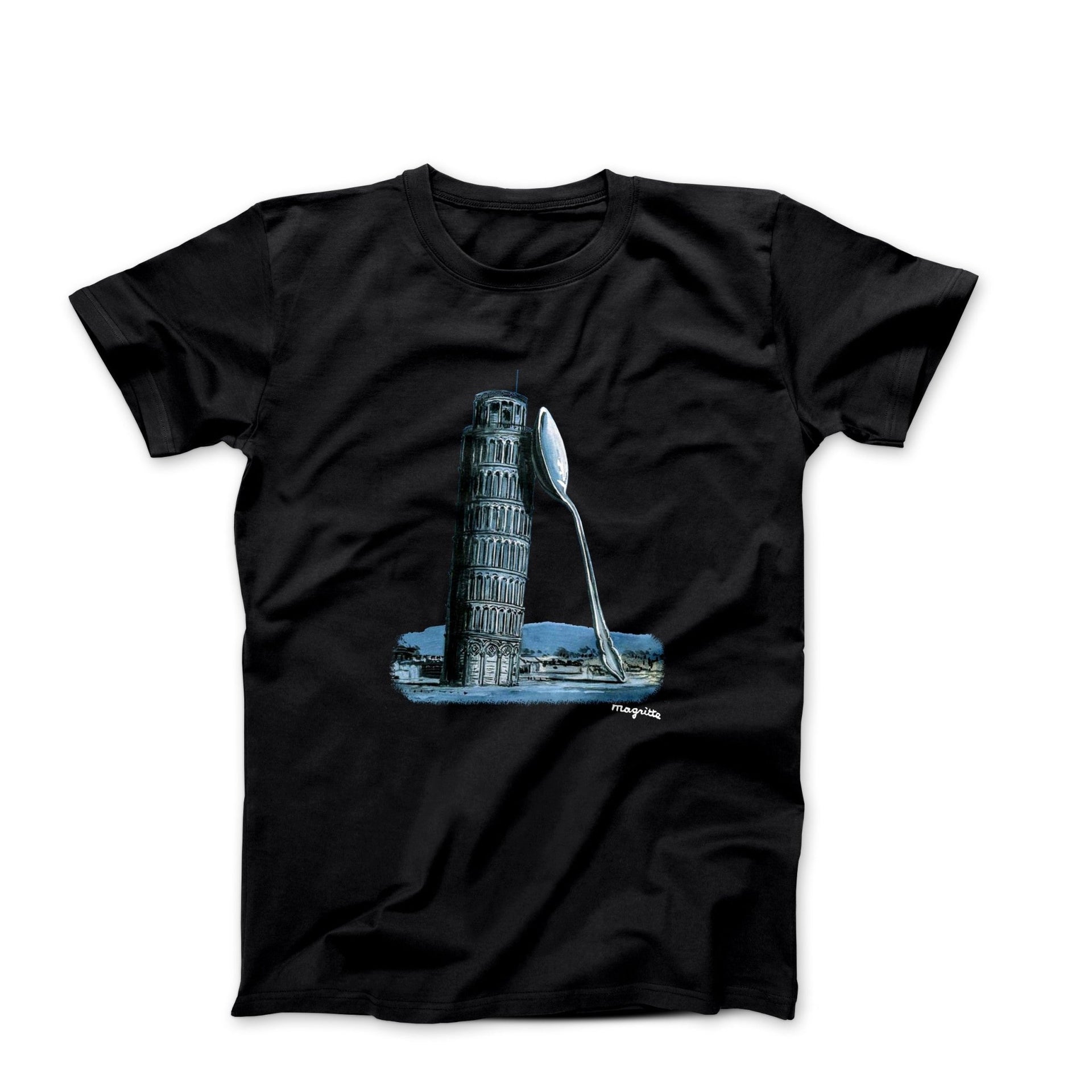 Rene Magritte The Night Of Pisa (1958) Art T-shirt - Clothing - Harvey Ltd
