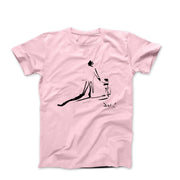 Salvador Dali Childhood With Father Riding a Bike (1971) Sketch T-Shirt - Clothing - Harvey Ltd