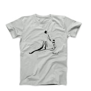 Salvador Dali Childhood With Father Riding a Bike (1971) Sketch T-Shirt - Clothing - Harvey Ltd