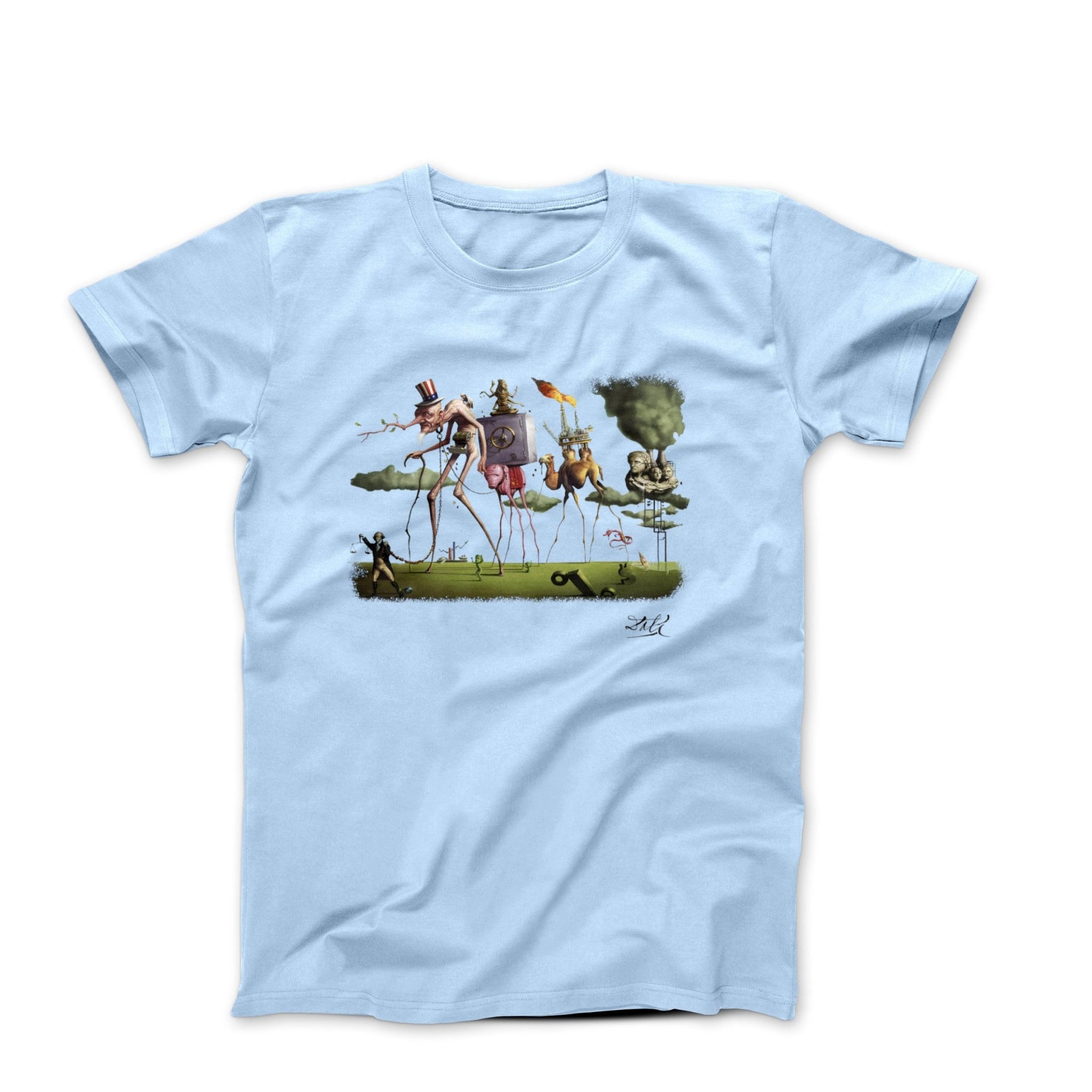 Salvador Dali The American Dream I (1931) Artwork T-shirt - Clothing - Harvey Ltd