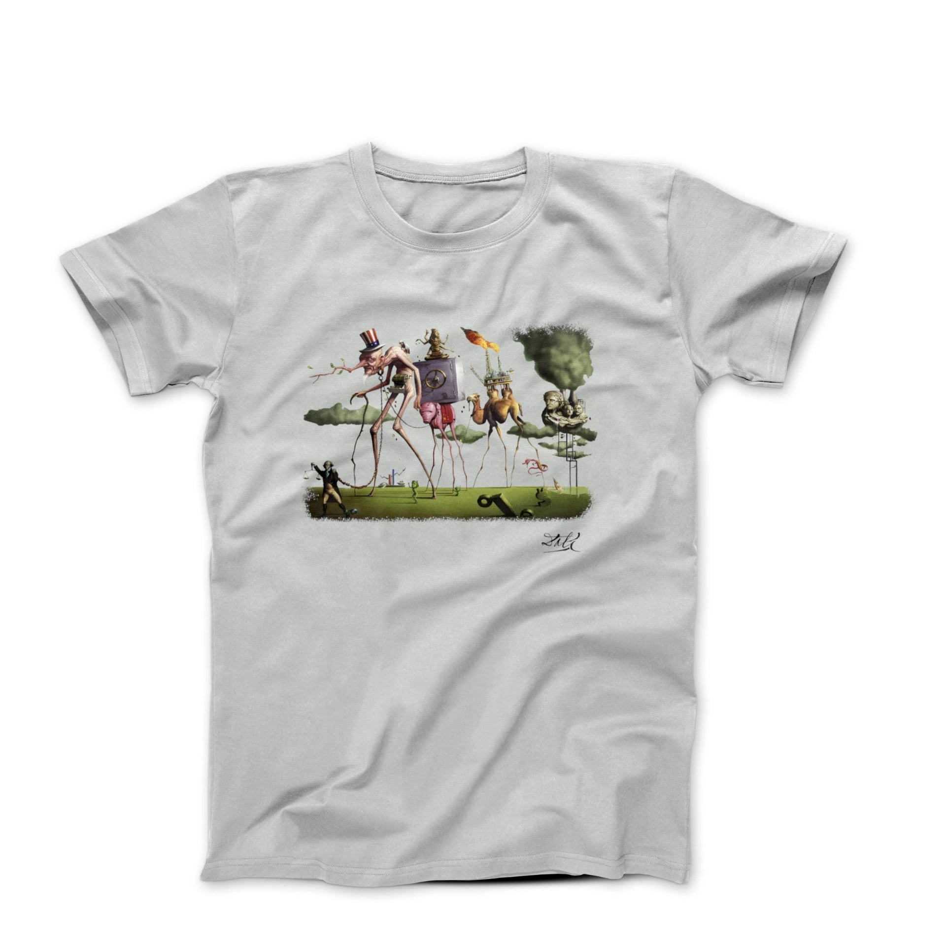 Salvador Dali The American Dream I (1931) Artwork T-shirt - Clothing - Harvey Ltd