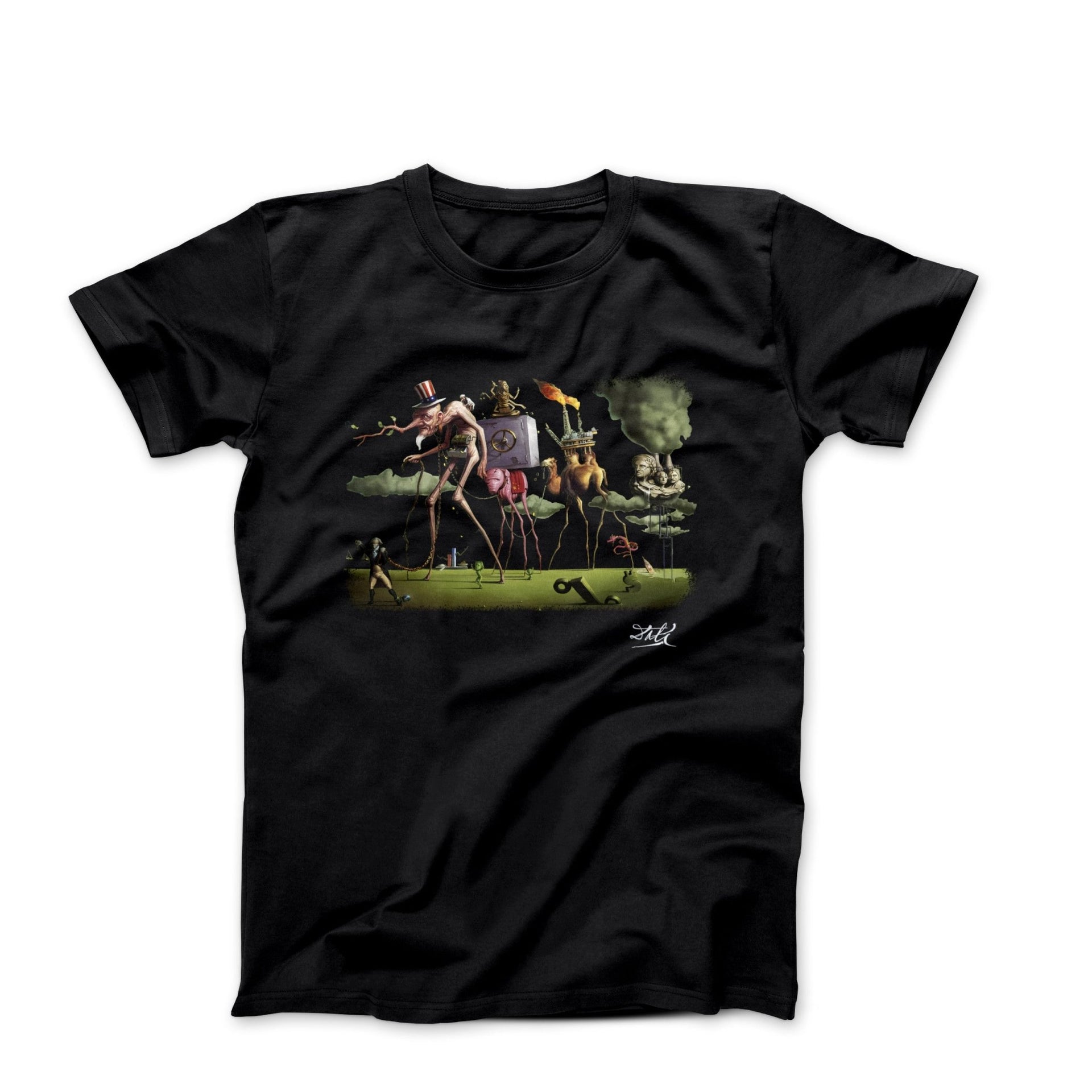 Salvador Dali The American Dream I (1931) Artwork T-shirt - Clothing - Harvey Ltd