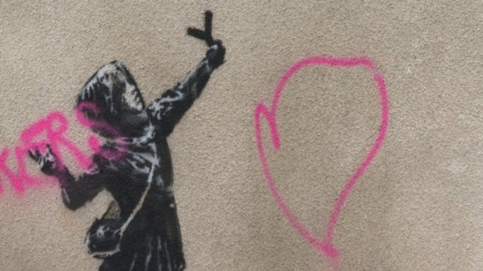 Banksy's New Valentine's Day Artwork - Harvey Ltd