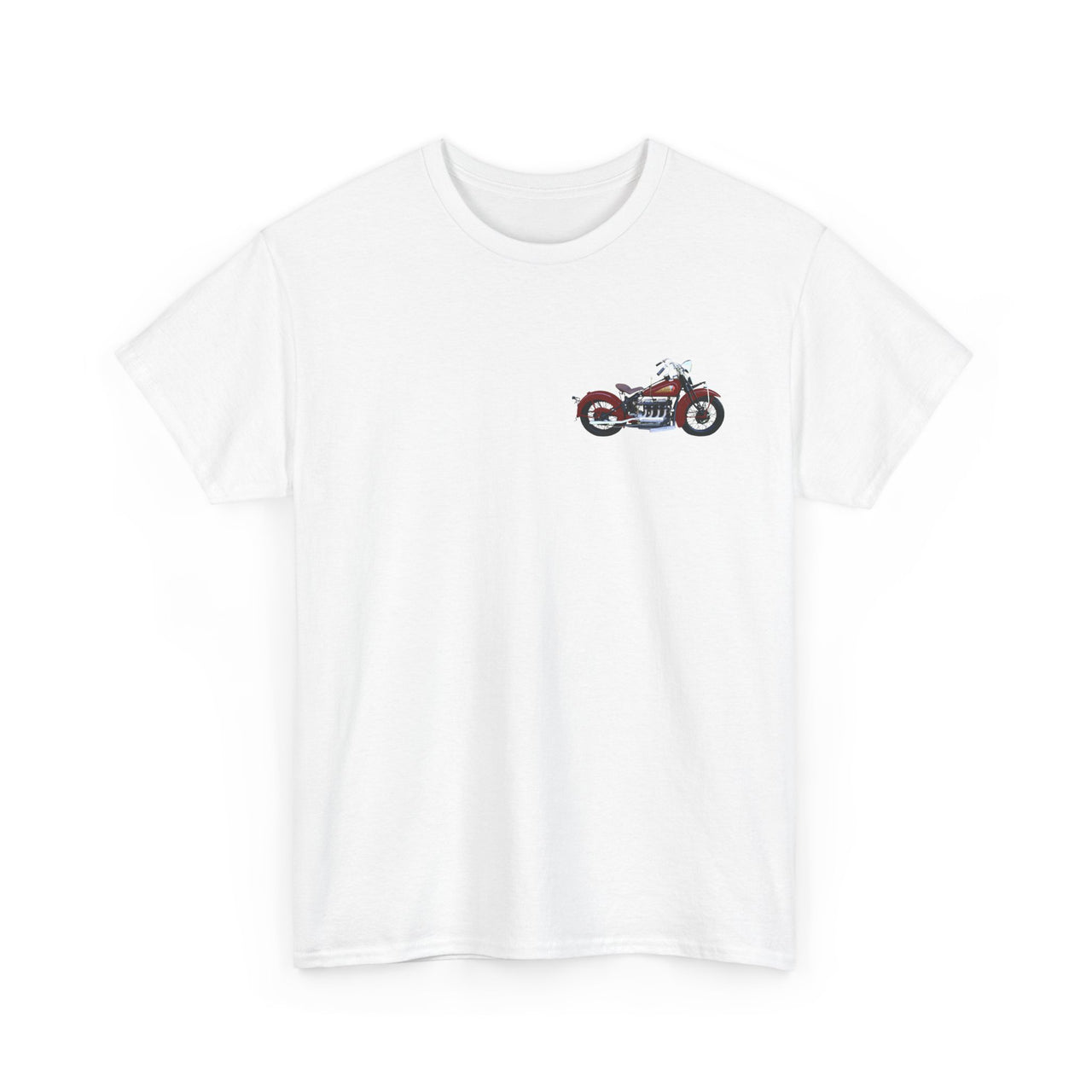 1932 Indian Four Motorcycle Front & Back Printed T-shirt