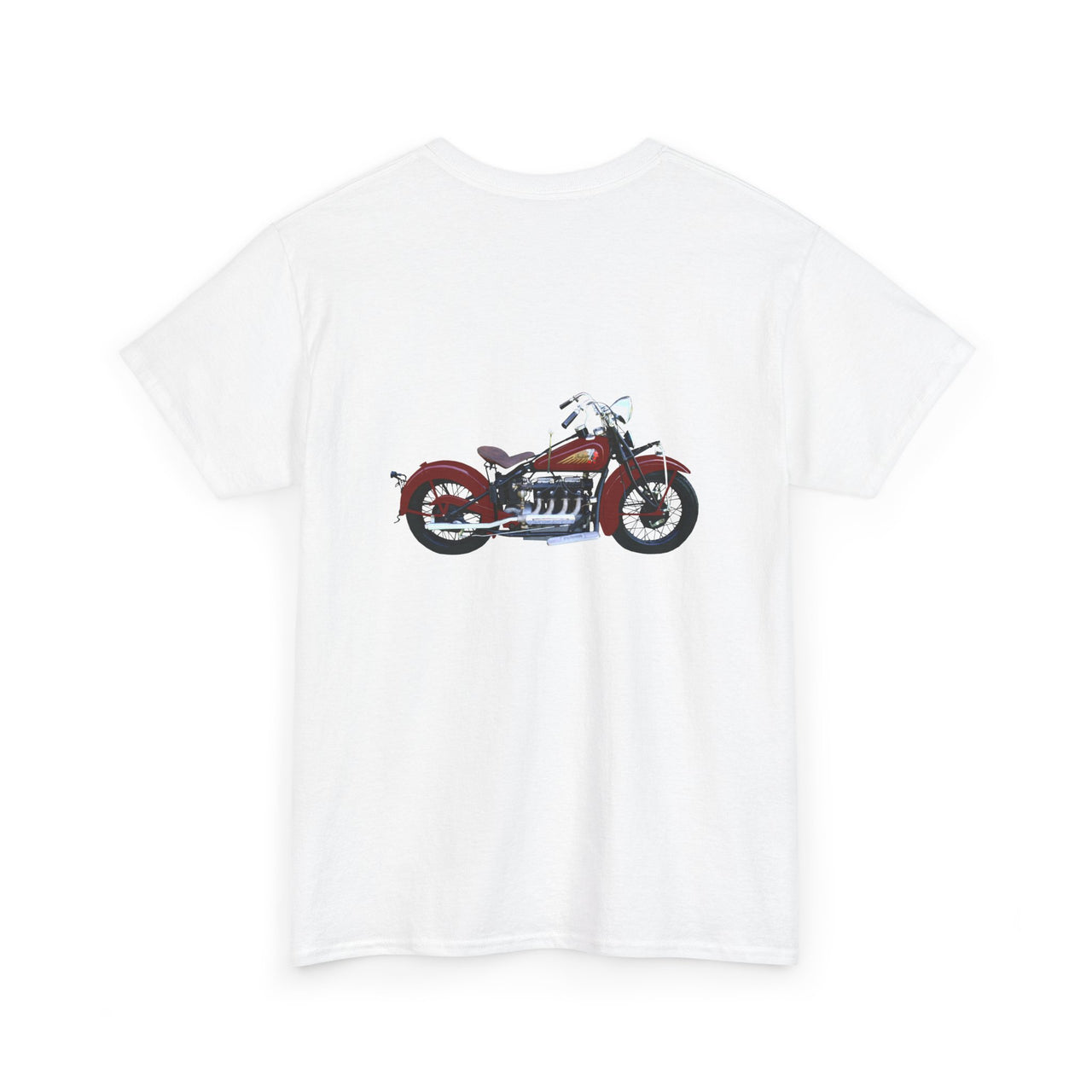 1932 Indian Four Motorcycle Front & Back Printed T-shirt