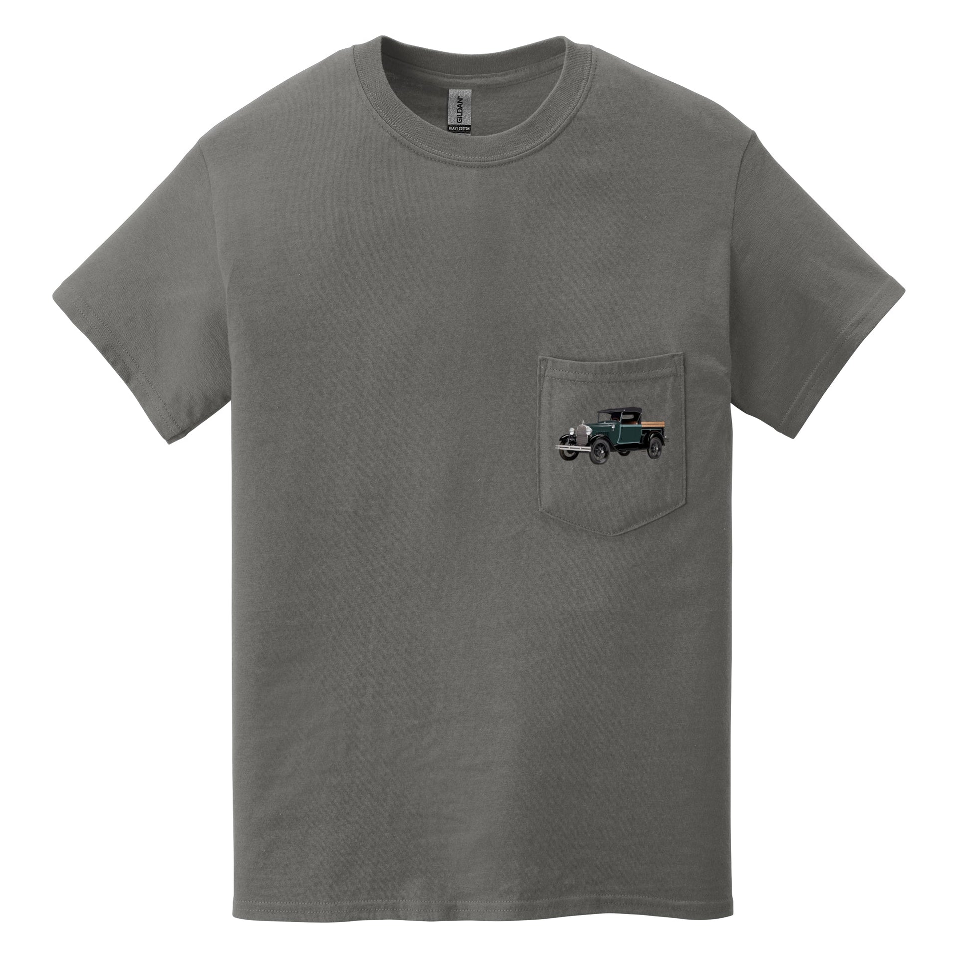 1928 Ford Model A Pickup Pocket T-shirt - Cars, Trucks & Cycles - Harvey Ltd