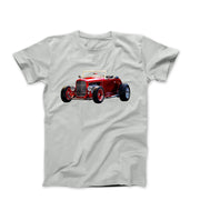 1932 Red Ford Hi - Boy Coupe Convertible T-shirt - Cars, Trucks & Cycles - Harvey Ltd