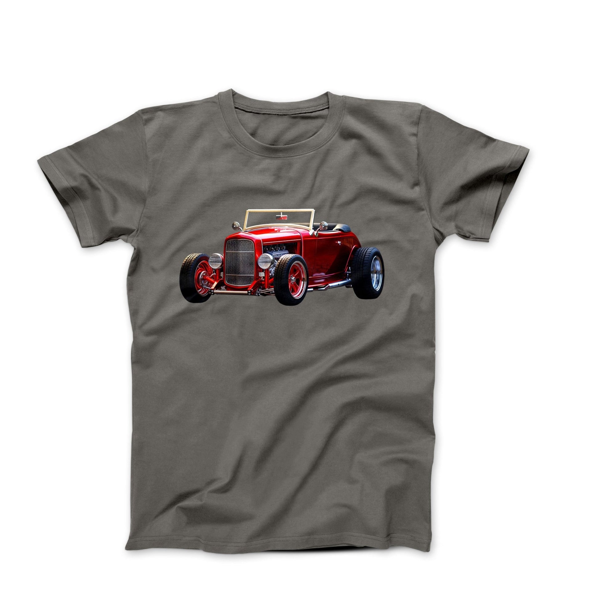 1932 Red Ford Hi - Boy Coupe Convertible T-shirt - Cars, Trucks & Cycles - Harvey Ltd