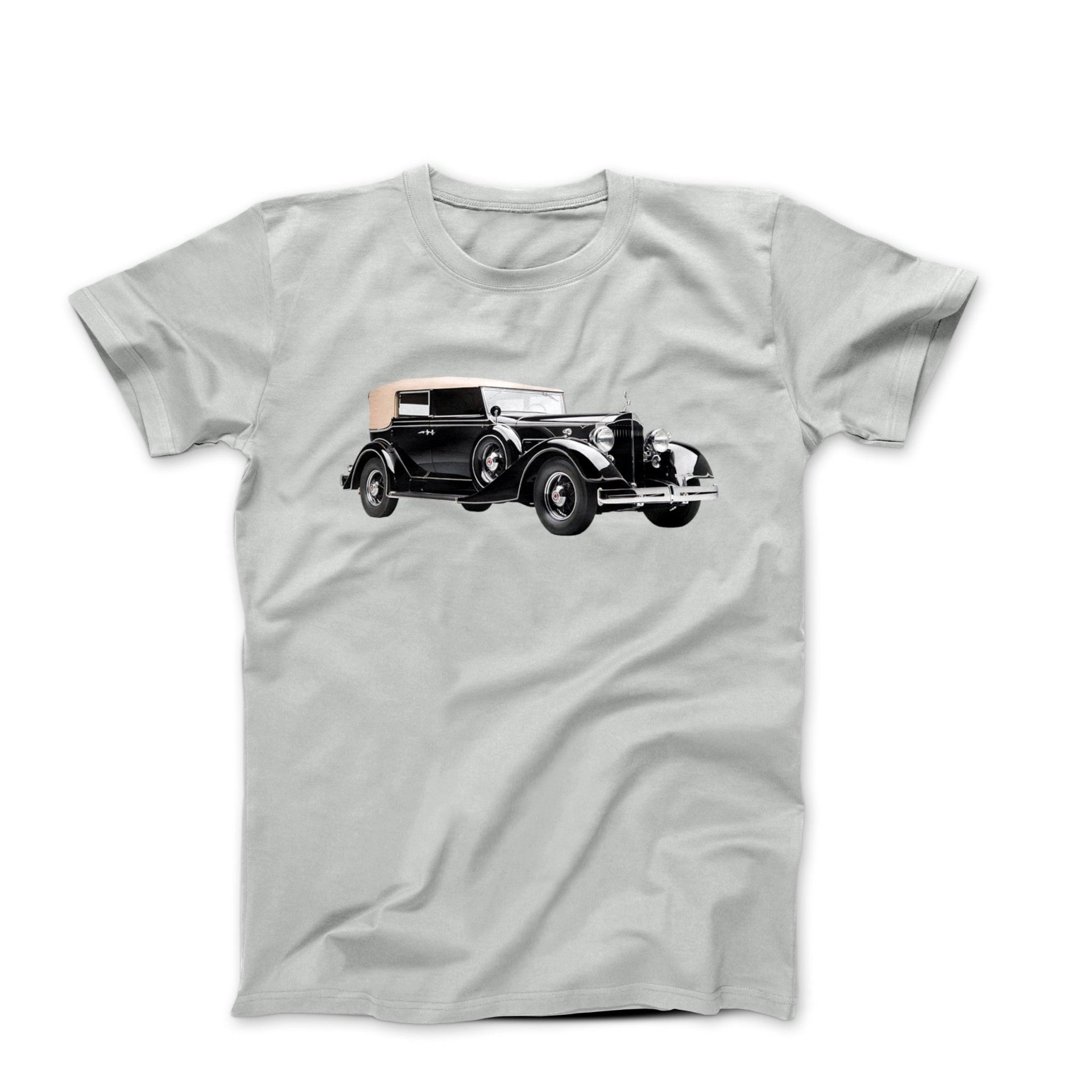 1934 Packard Eight 1101 Series Convertible Sedan T - shirt - Clothing - Harvey Ltd