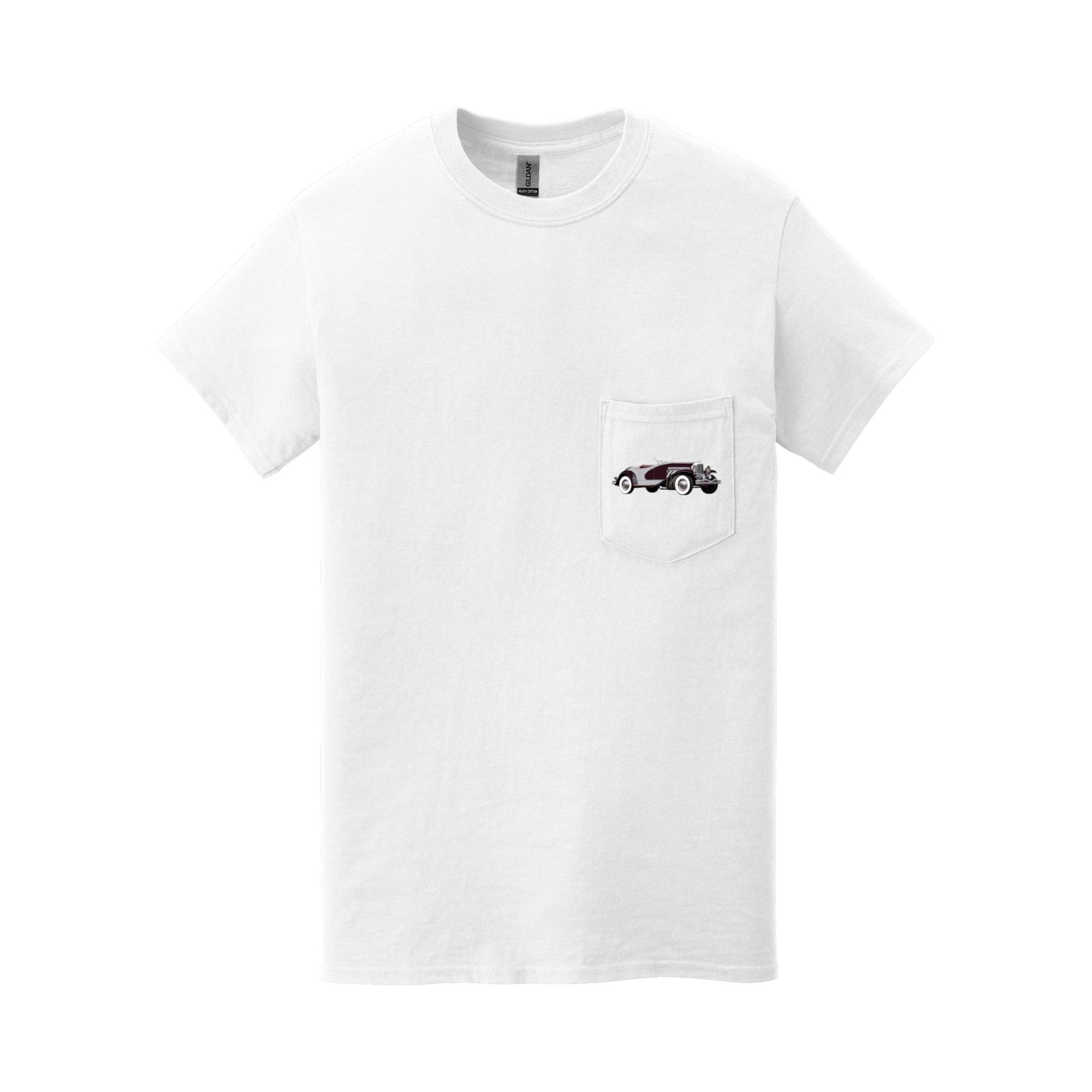 1935 Duesenberg SSJ Roadster Pocket T-shirt - Cars, Trucks & Cycles - Harvey Ltd