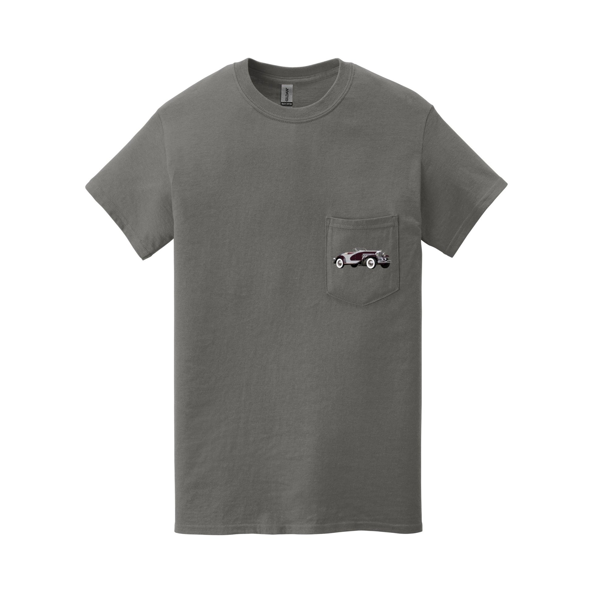 1935 Duesenberg SSJ Roadster Pocket T-shirt - Cars, Trucks & Cycles - Harvey Ltd