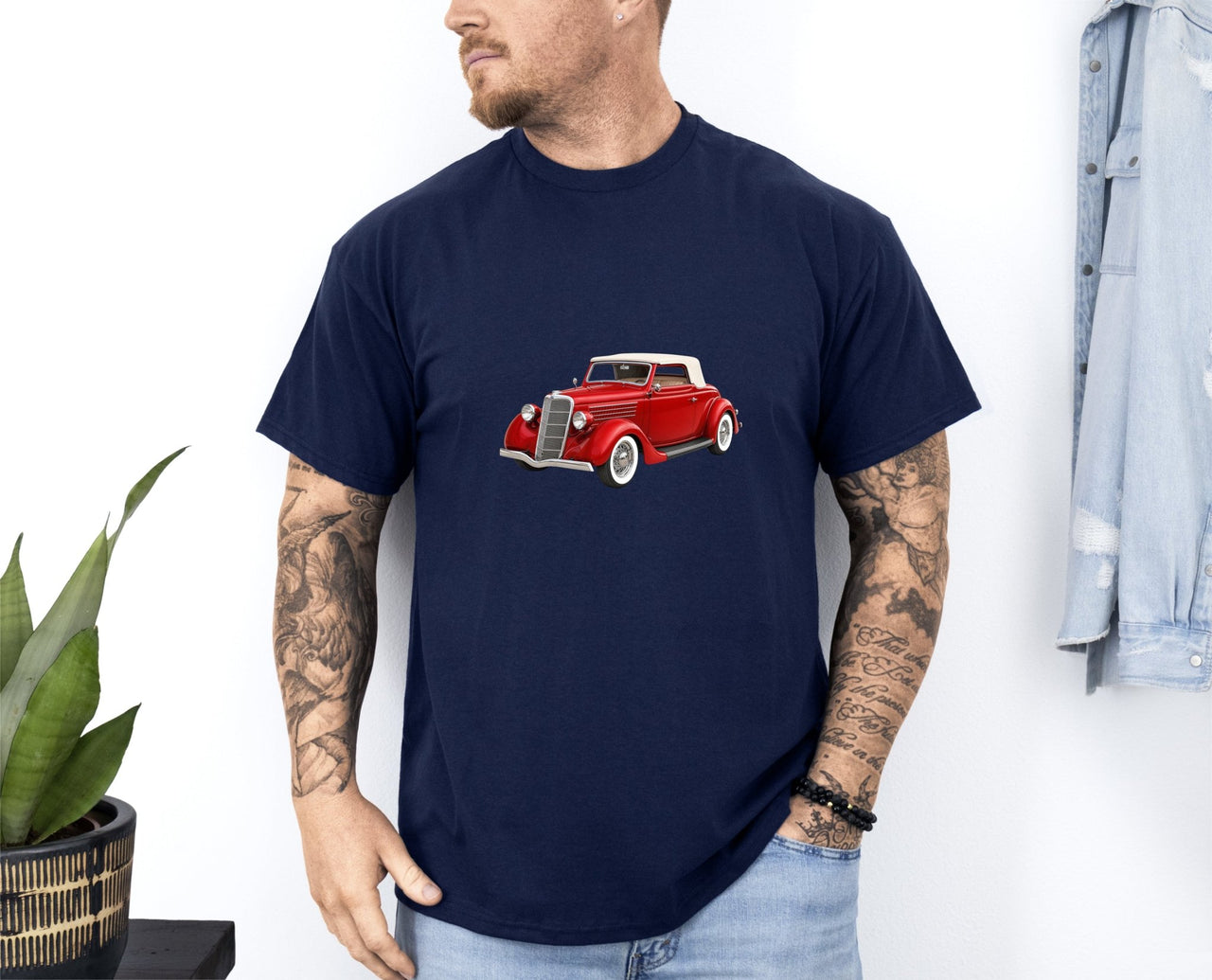 1935 Ford Model 48 Convertible Cabriolet T-shirt - Cars, Trucks & Cycles - Harvey Ltd