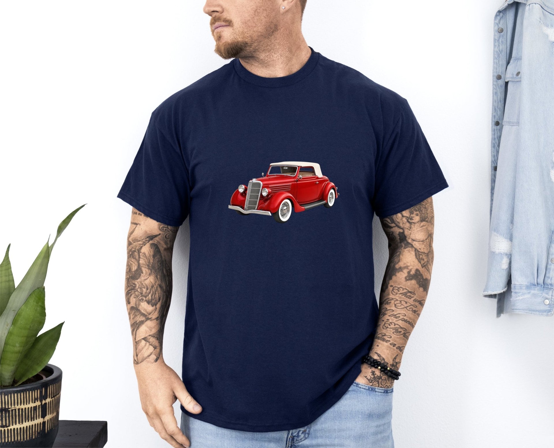 1935 Ford Model 48 Convertible Cabriolet T-shirt - Cars, Trucks & Cycles - Harvey Ltd