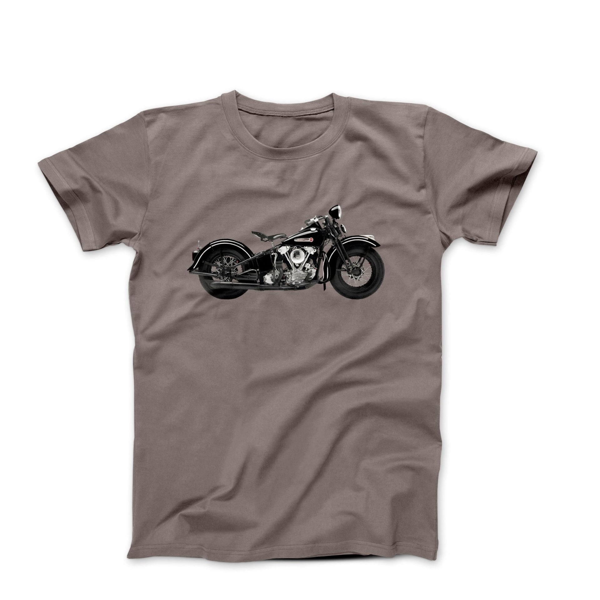 1947 Harley FL Knucklehead Motorcycle T-shirt - Cars, Trucks & Cycles - Harvey Ltd