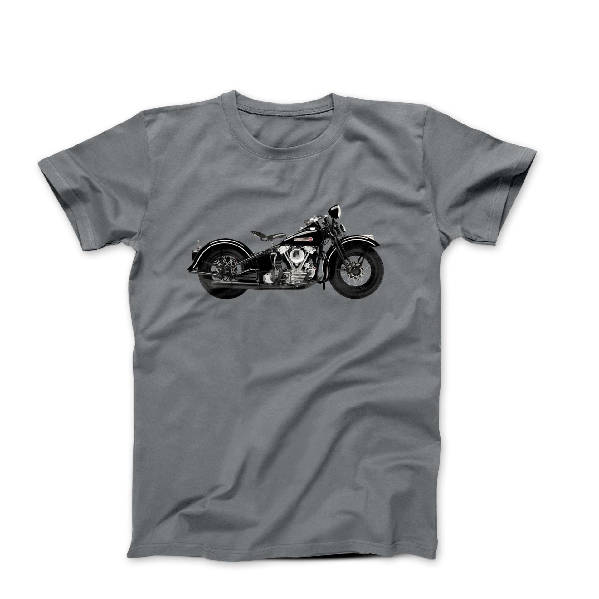 1947 Harley FL Knucklehead Motorcycle T-shirt - Cars, Trucks & Cycles - Harvey Ltd