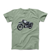 1947 Triumph Tiger T100 Motorcycle T-shirt - Cars, Trucks & Cycles - Harvey Ltd