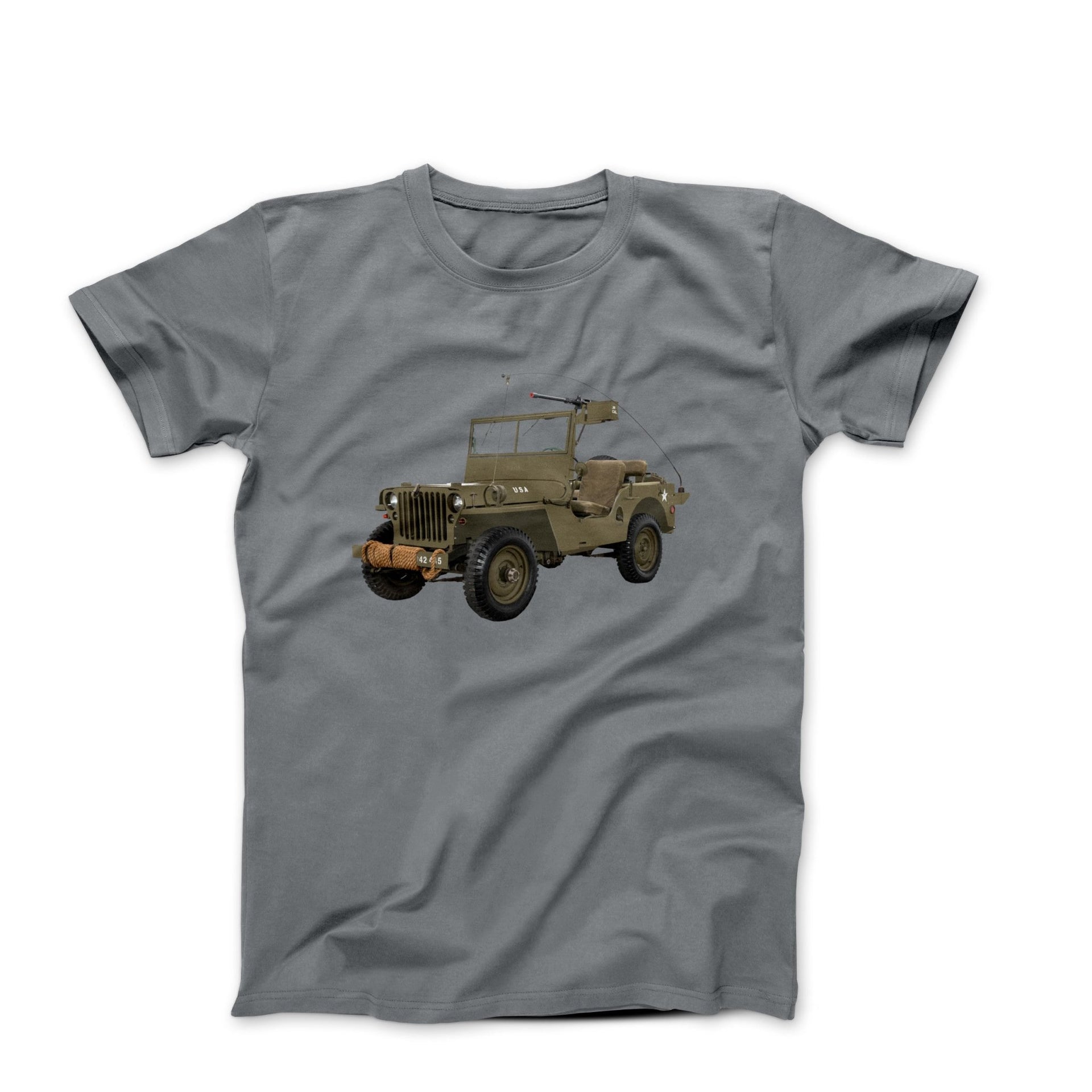 1947 Willys CJ 2A Jeep T-shirt - Cars, Trucks & Cycles - Harvey Ltd