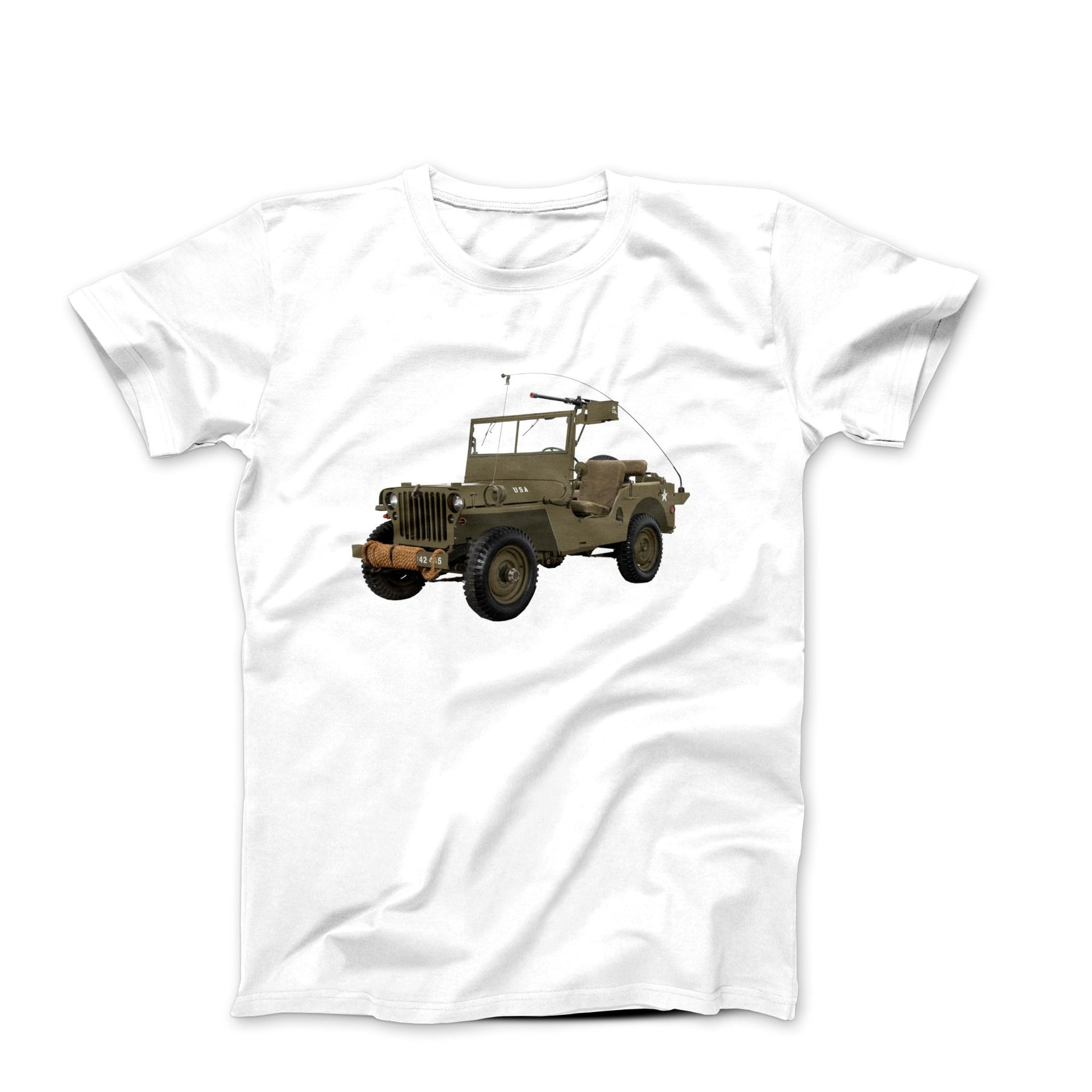 1947 Willys CJ 2A Jeep T-shirt - Cars, Trucks & Cycles - Harvey Ltd