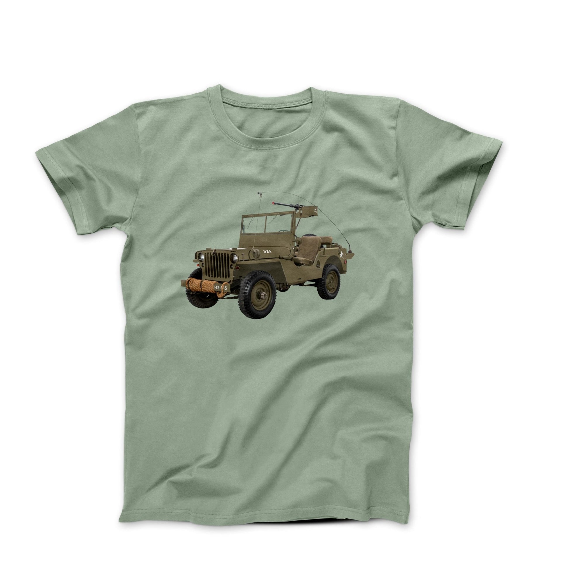 1947 Willys CJ 2A Jeep T-shirt - Cars, Trucks & Cycles - Harvey Ltd