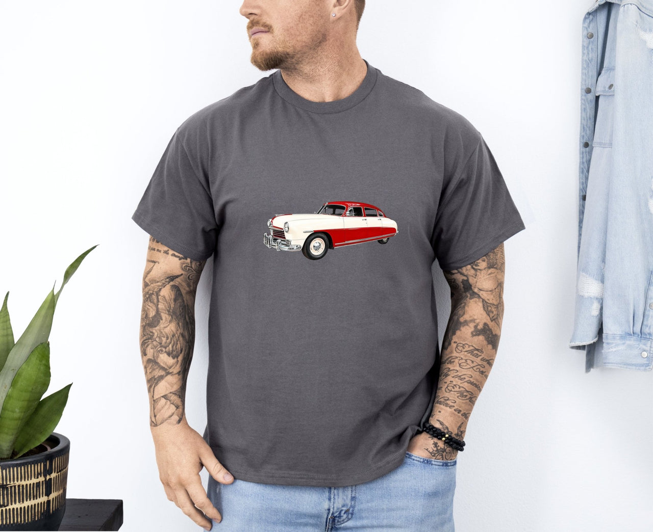 1948 Hudson Super Six 3-Speed Sedan T-shirt - Cars, Trucks & Cycles - Harvey Ltd