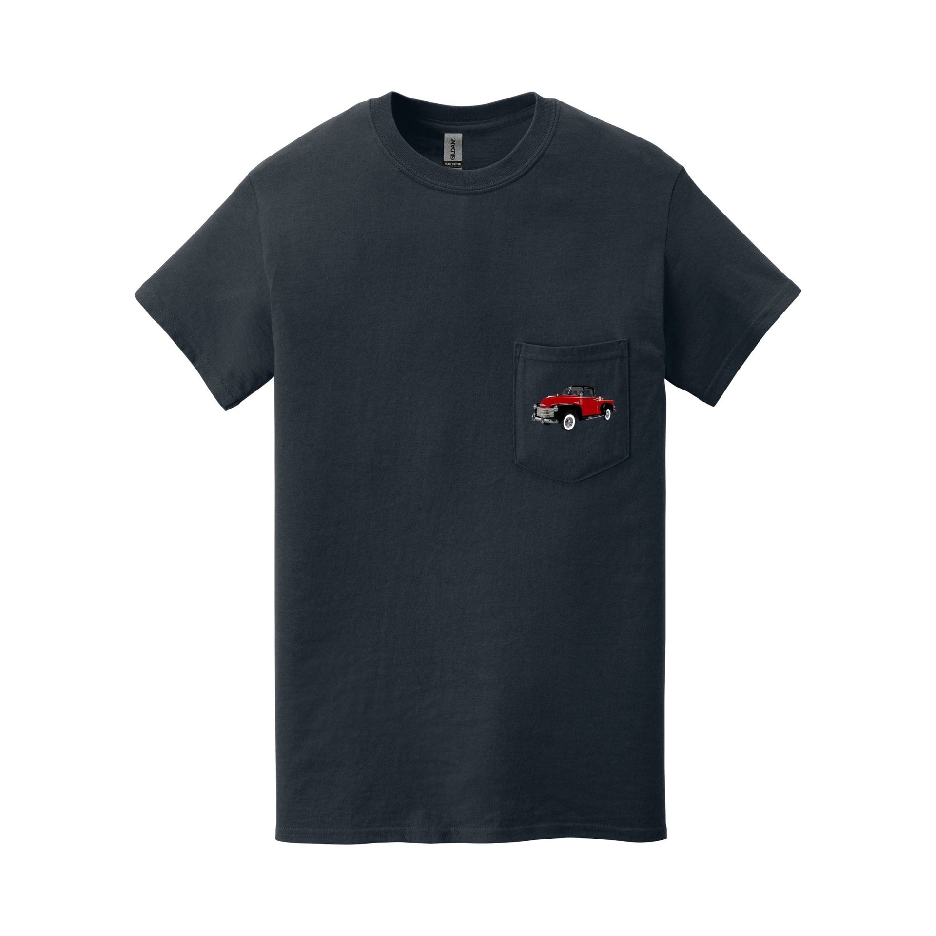 1949 Chevy 3100 Pickup Truck Pocket T-shirt - Cars, Trucks & Cycles - Harvey Ltd
