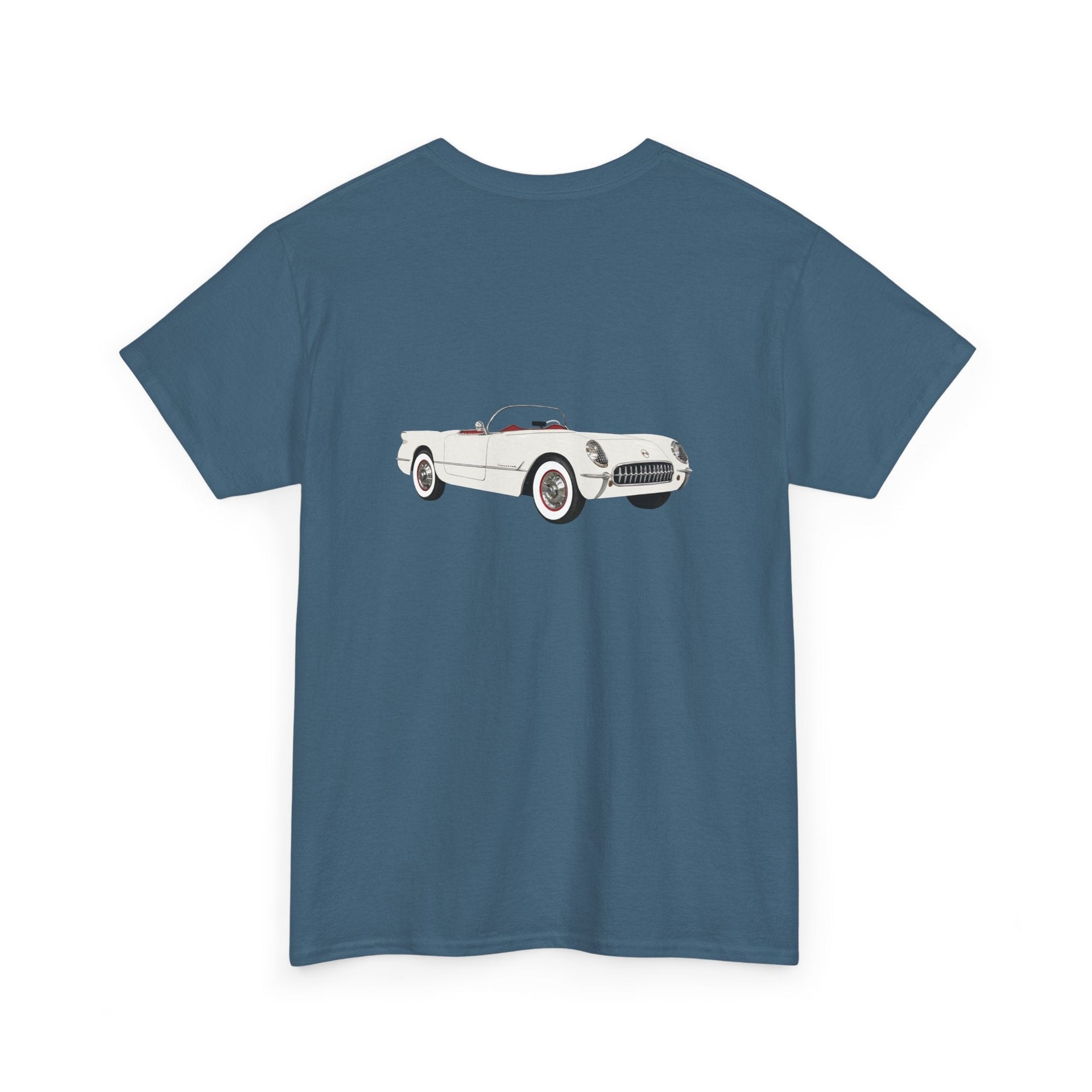 1953 Chevy Corvette **first year of production** 2 - sided Print T-shirt - Cars, Trucks & Cycles - Harvey Ltd