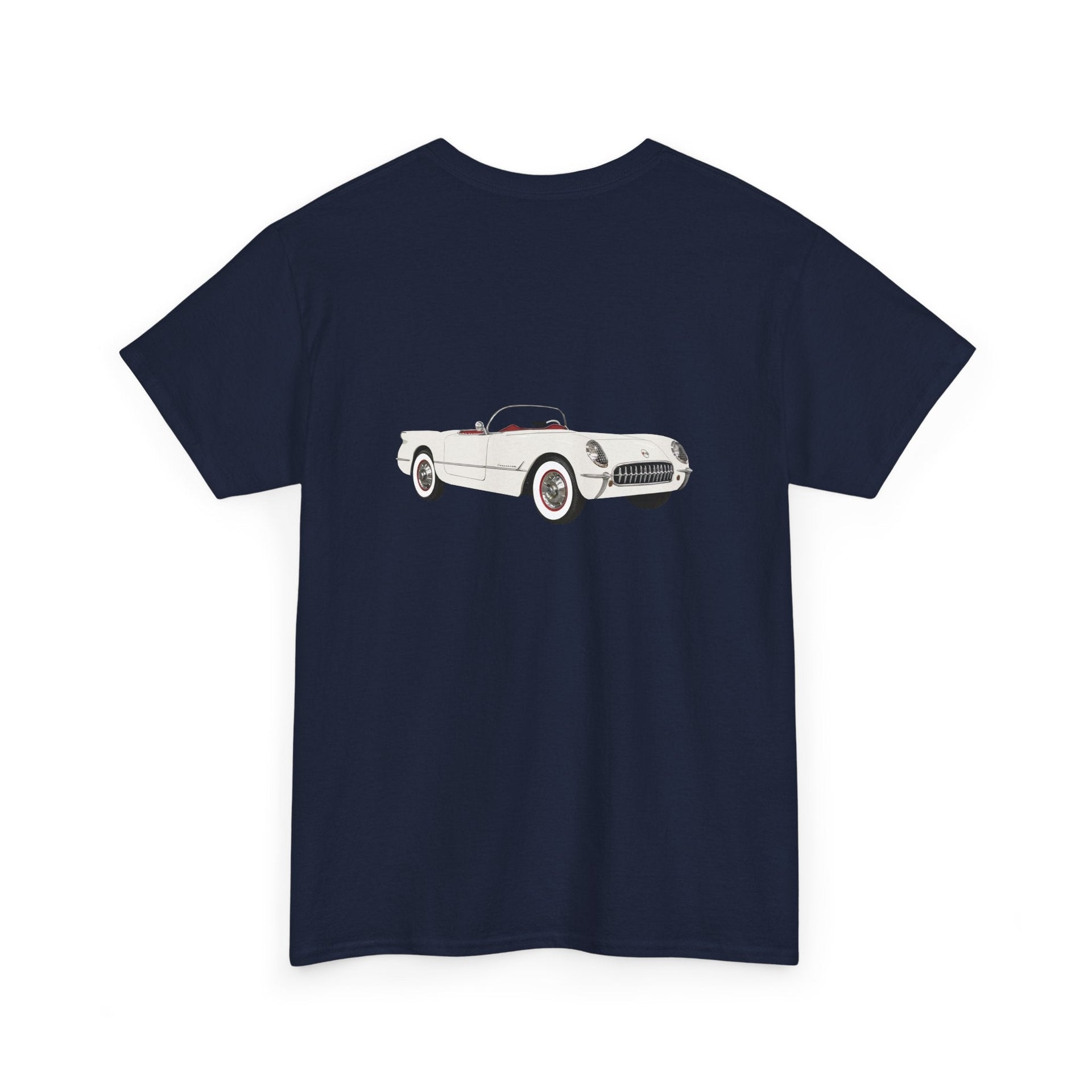 1953 Chevy Corvette **first year of production** 2 - sided Print T-shirt - Cars, Trucks & Cycles - Harvey Ltd