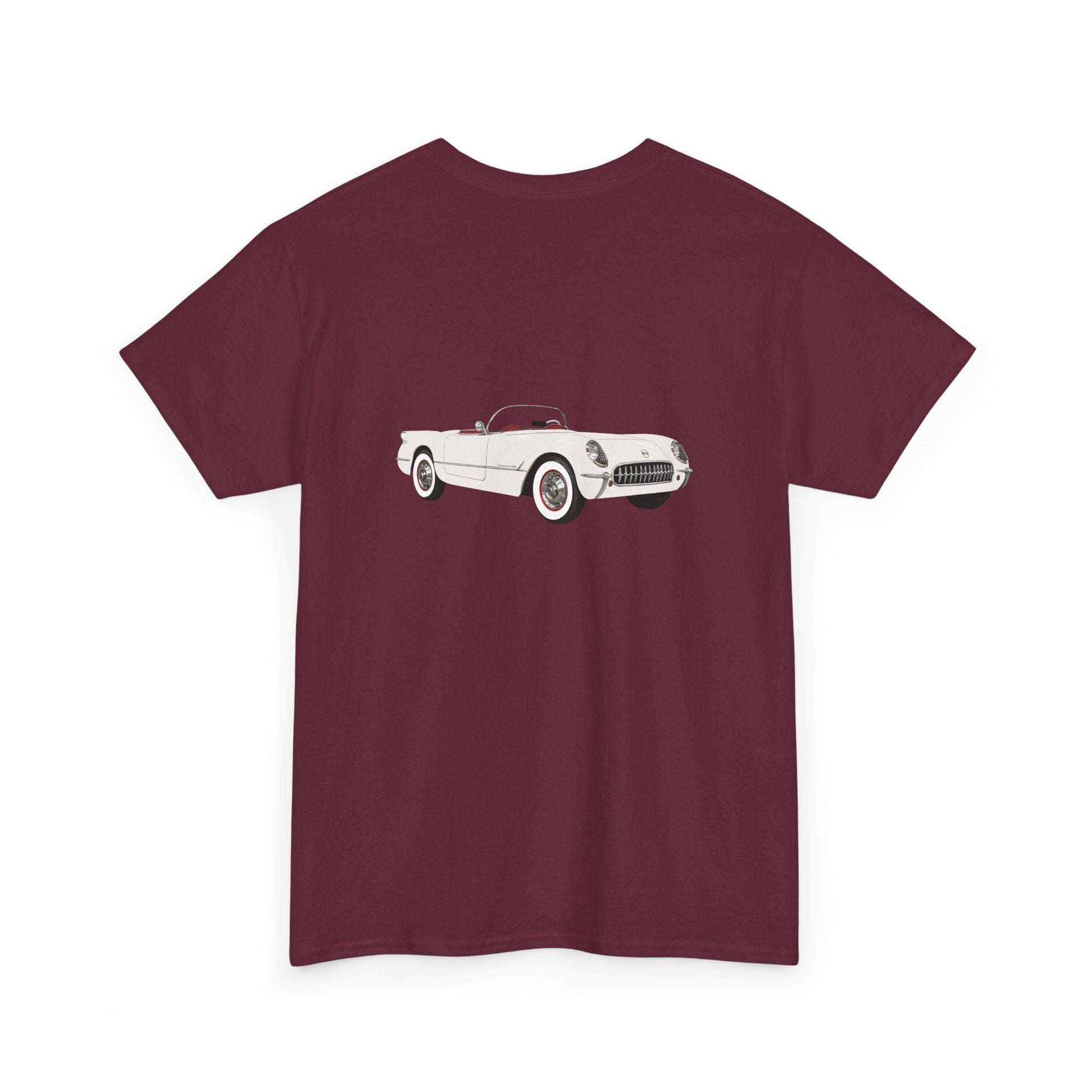 1953 Chevy Corvette **first year of production** 2 - sided Print T-shirt - Cars, Trucks & Cycles - Harvey Ltd