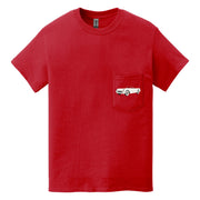 1953 Corvette **first year of production** Pocket T-shirt - Cars, Trucks & Cycles - Harvey Ltd